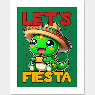 Let's Fiesta Dino Ankylosaurus Posters and Art